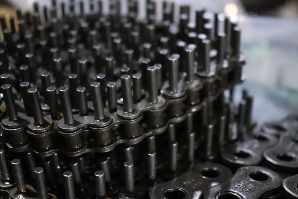 Industrial chain pins and components for different types of industrial chain
