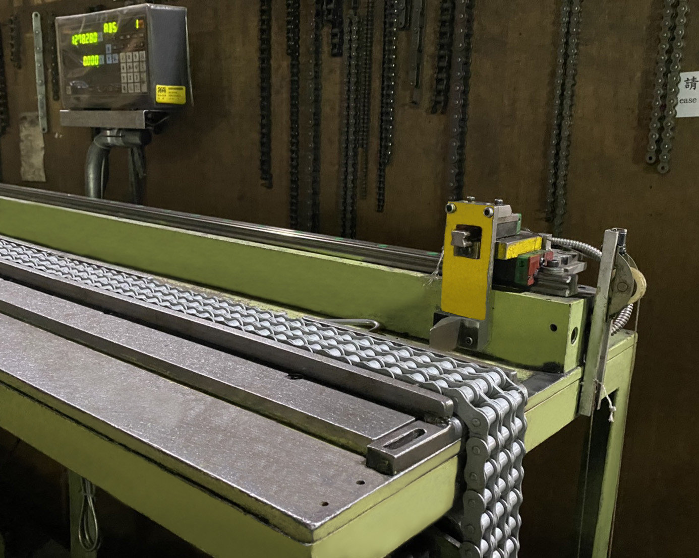 Chain length detection machine Chain length detection machine