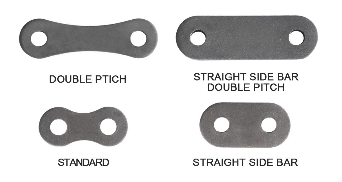 double pitch straight side bar and figure 8 double pitch straight side bar and figure 8